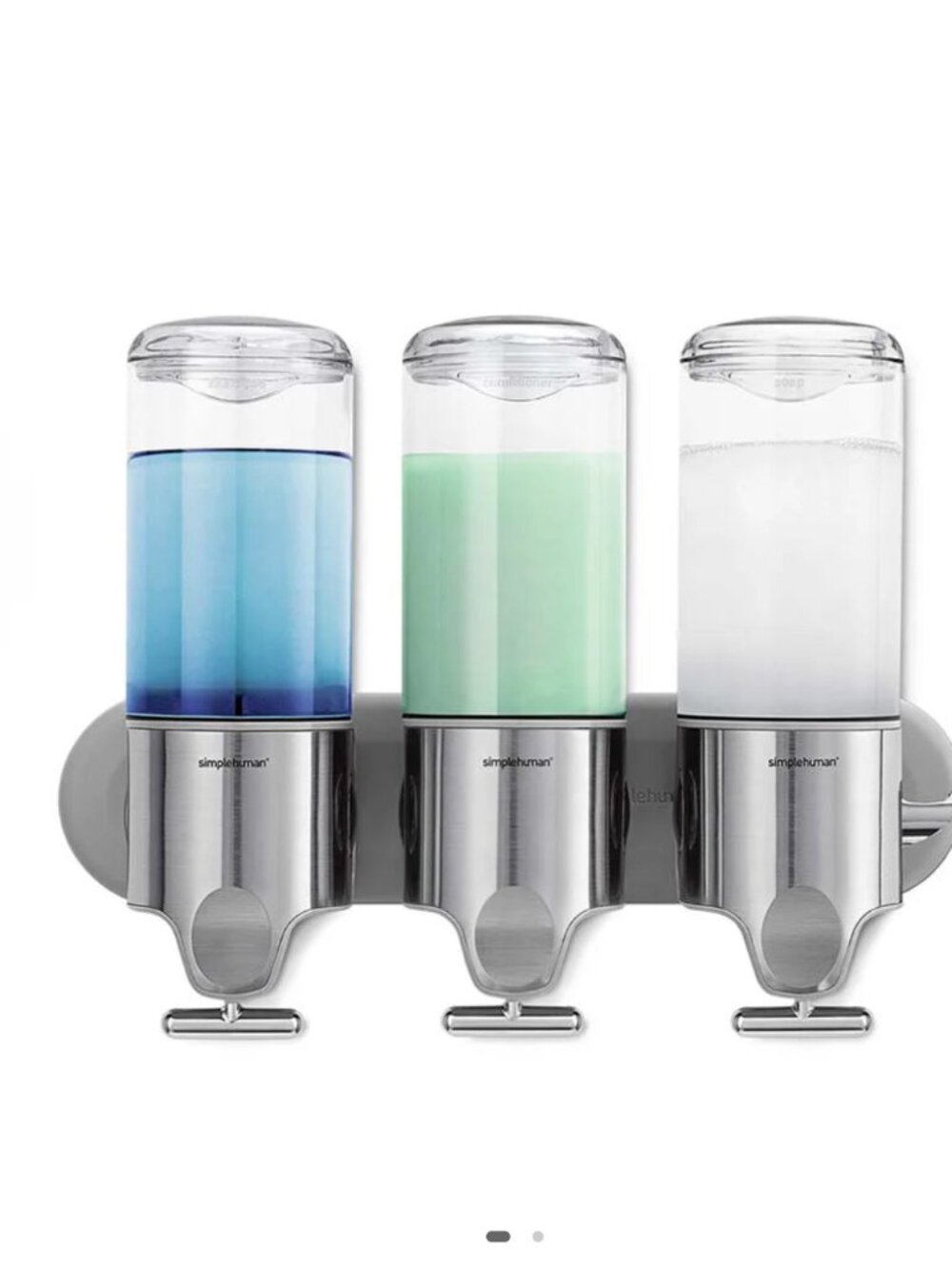 New Simplehuman Triple Wall Mount Pump